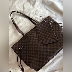 Daisy Rose checkered bag brown